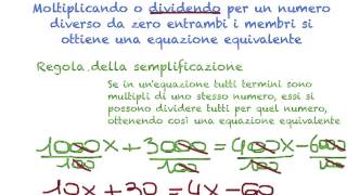 Equazioni di primo grado  Principi di equivalenza [upl. by Lenette10]