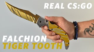 REAL CSGO KNIVES  FALCHION  Tiger Tooth  KNIFY [upl. by Riek]