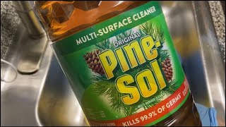 ASMR PASTE 1 Gallon of Pinesol amp 20 cans of cometajax [upl. by Issi]