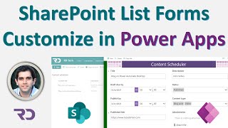 How to Customize SharePoint list forms with Power Apps  Beginners Tutorial [upl. by Morganstein]