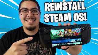 How to Reinstall Steam OS on Steam Deck [upl. by Siward]