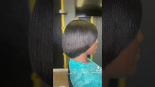 Preserving length vs cutting whats needed silkpress fyp trim foru blowout orlando bobcut [upl. by Sunda353]