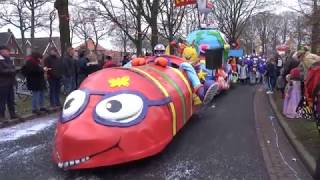 Carnavalsoptocht TerApel van de Carnavalsvereniging de kloosterwiekers 2018 Sony HXRMC2500 [upl. by Eldrid]