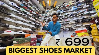 AHMEDABAD BIGGEST SHOES MARKET CHEAPEST SHOES EVER BOOTGALI ALL BRANDED SHOESNeelrawatvideo [upl. by Bilat]