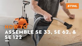 How to Assemble SE 33 SE 62 amp SE 122  STIHL Tutorial [upl. by Attenehs]