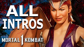 MORTAL KOMBAT 1 Nitara All Intros Dialogue Character Banter MK1 [upl. by Ledairam]