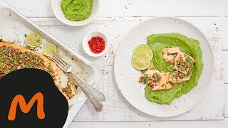 Limettenlachs mit Spinatstock  Migusto Rezept [upl. by Leuamme453]