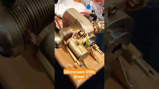 Miniature BMW R90s gasoline engine by MicrocosmOKMO bmw microcosm r90s model cool [upl. by Zeeba]