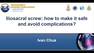 Iliosacral screw how to make it safe and avoid complications  DrIvan Chua [upl. by Asertal169]