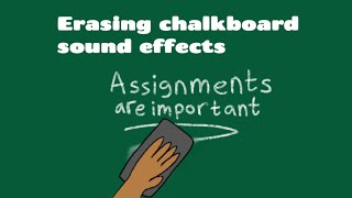 Erasing chalkboard sound effects [upl. by Anerhs]