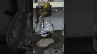 Reaction of 5Nitro isoquinoline with Acetone chemistry science shorts shortsvideo viralshorts [upl. by Keefer]