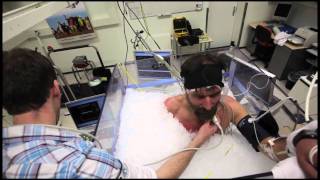 Wim Hof the iceman in Radboud hospital research facility [upl. by Dilly241]