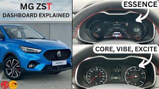 🔎MG ZST Dashboard Function Explained  ZST Core Vibe Excite Essence  Detailed Guide Tutorial [upl. by Atikal]