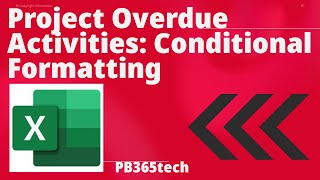 Project Schedule Overdue Activities Conditional Formatting  How to Apply Delays Formula  Expiry [upl. by Cristiona]