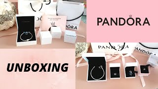 Pandora Unboxing  DEMONSTRATION OF BRACELET AND COMPLETE CHARMS 💜 [upl. by D'Arcy]