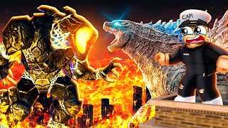 OBSIDIUS vs GODZILLA in ROBLOX [upl. by Yllac]