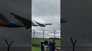 Jet2 B757 landing Manchester Airport [upl. by Latoye]