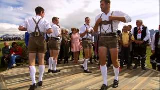 Schuhplattler Tramin bei der ZDF Herbstshow auf der Seiser Alm 1 [upl. by Uria]