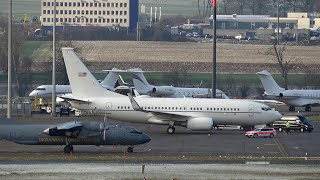 Airplanes security limousines and planespotters at Zurich airport during WEF 2024 [upl. by Zoarah]