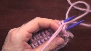 Kitchener Stitch Grafting of Garter Stitch Knitting [upl. by Eneliak]