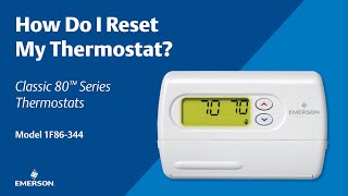 Classic 80 Series  1F86344  How Do I Reset My Thermostat [upl. by Refinnaej3]