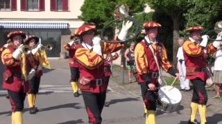 20130615 Fanfarenzugtreffen Sternmasch bei Sommertemperatur in Langenargen am Bodensee Teil 09 [upl. by Nonnah]