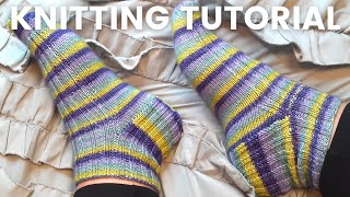 Knitting Socks on Magic Loop Beginner friendly [upl. by Dorothy]