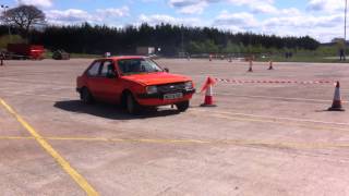 NADAC autotest RWD Escort mk3 [upl. by Lahcsap]