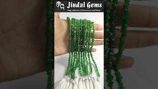 Tsavorite Gemstone Beads handmade gemstonebeads beadedjewelry jewellery gemstone [upl. by Waki776]