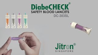 DIABECHECK SAFETY BLOOD LANCETS DC 303SL [upl. by Nayve]