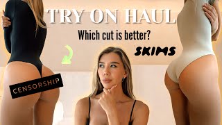 TRY ON HAUL Sexy Skims bodysuits [upl. by Munafo]