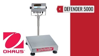 OHAUS Defender 5000 Bench Scale product video presentation [upl. by Aihsa]