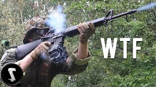 Guy Brings Scary Realistic FULLAUTO Drum Mag M16A1 and DESTROYS Everyone [upl. by Joseito]