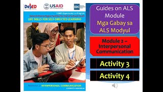 Video 96  ALS Module 2  Interpersonal Communication  Activity 3 amp 4  ALS Life Skills Module 2 [upl. by Aihsela]