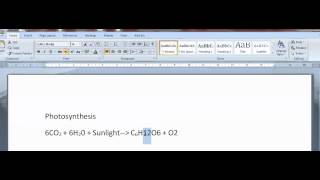 How to Write Chemical Formulas in Word [upl. by Nollek]