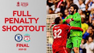 FULL Penalty Shootout amp Trophy Lift  Chelsea v Liverpool  Emirates FA Cup Final 2122 [upl. by Llekcir]