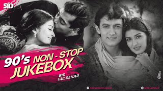 90s Nonstop Jukebox  Sid Guldekar  90s Evergreen Songs  90s Superhit Bollywood Songs [upl. by Armelda]