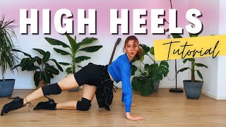 Easy Heels Dance TUTORIAL  TOP 5 floor Work Moves  Choreography [upl. by Sadiras]