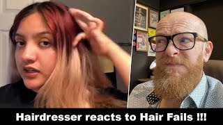 Hairdresser Reacts To Bleach Fails [upl. by Philemon]