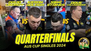 DLimareff vs KAdleigh  JStaines vs DCollingridge  Quarterfinals  AusCup Singles 2024 [upl. by Nyllewell]