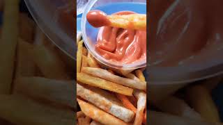 Sweet potato chips 🍟 viralvideo youtubeshorts viralshort viralshorts [upl. by Aserehtairam]