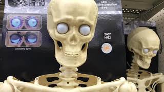 Animated Poseable Skeletons at Big Lots  Halloween 2021 [upl. by Enar]