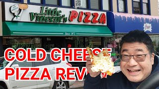 Little Vincents Cold Cheese Pizza Review Huntington NY [upl. by Dadelos]