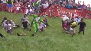 Cheese Rolling at Coopers Hill Gloucestershire  2016 [upl. by Cottle433]