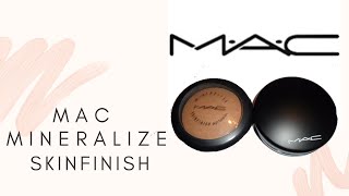 MAC Mineralize Skinfinish Natural Dark Tan Review [upl. by Boeke]