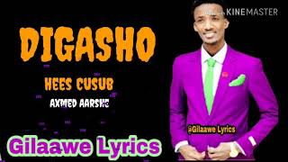 Axmed Aarshe  Digasho  Lyrics 2020 [upl. by Ednalrim]