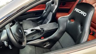 New Seats For My M3  PERFECTION Recaro Pole Positions Install [upl. by Reahard]