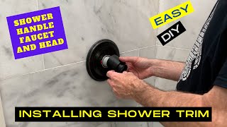 Install Delta Shower Trim Kit Faucet Valve amp Handle Tub Spout and Shower Head [upl. by Mota]