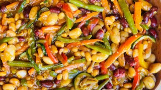 3 Beans salad  crunchy salad how to cook 3beans salad salad southafricanyoutuber cookingvideo [upl. by Katharyn]