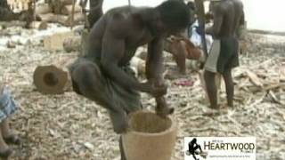 Djembe  Making a Djembe  Ghana West Africa [upl. by Lapham9]